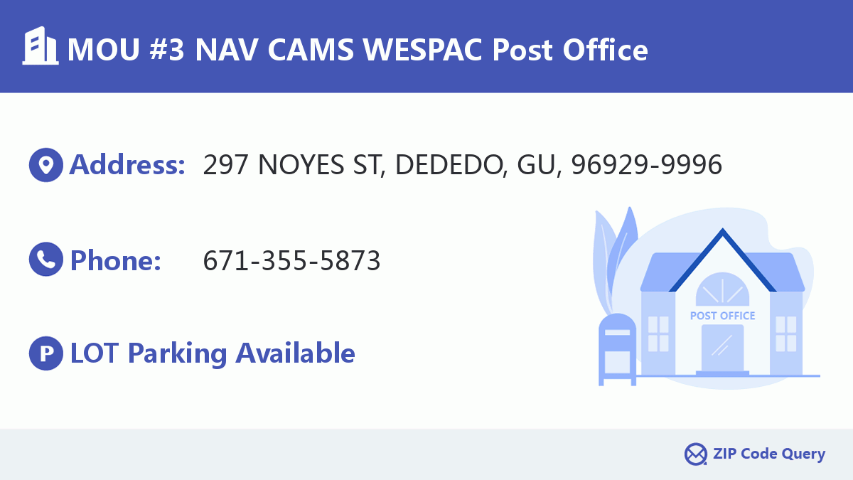 Post Office:MOU #3 NAV CAMS WESPAC