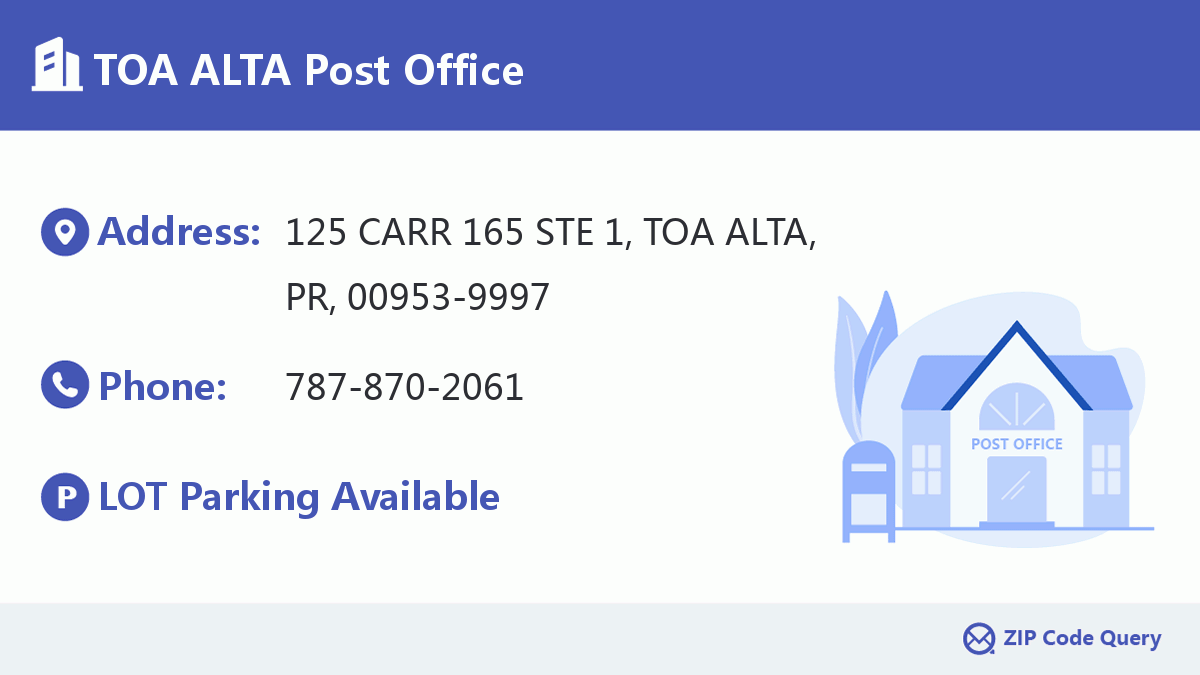 Post Office:TOA ALTA